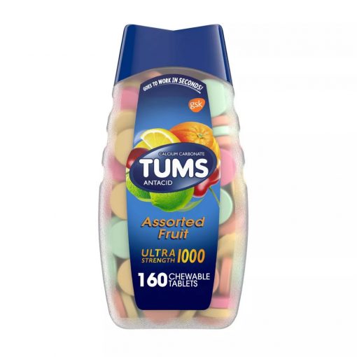 Tums - Ultra Strength Assorted Fruit Antacid Chewable - 160 Tablets