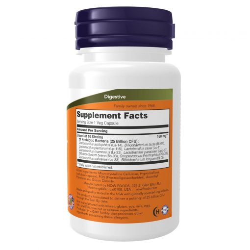 NOW Foods, Probiotic-10, 25 Billion, 50 Veg Capsules