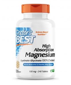 Doctor's Best High Absorption Magnesium Glycinate Lysinate, 240 Counts