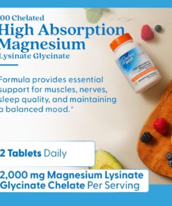 Doctor’s Best – High Absorption Magnesium Glycinate Lysinate, 120 Count