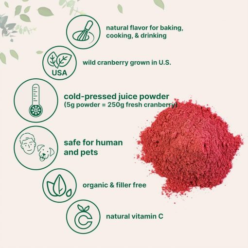 Micro Ingredients - Organic Cranberry Juice Powder - 227 gram