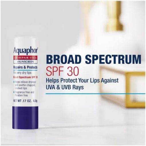 Aquaphor - Lip Balm Repair Stick for Chapped Lips - SPF30 - 2 pack