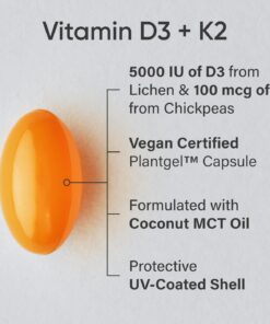 Sports Research -Vitamin D3 with K2 Softgels - 60 count