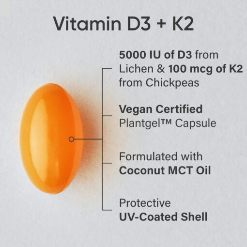 Sports Research -Vitamin D3 with K2 Softgels - 60 count