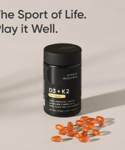 Sports Research -Vitamin D3 with K2 Softgels - 60 count