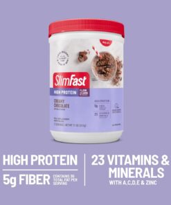 SlimFast - High Protein Meal Replacement Shake Powder, Creamy Chocolate, 312 gram