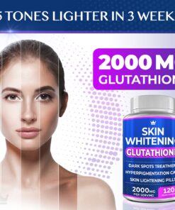 Northern Crown Cosmetics - Skin Whitening Glutathione 2000 mg - 120 Vegan Capsules