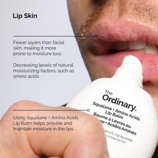 The Ordinary - Squalane + Amino Acids Hydrating Lip Balm - 15 ml