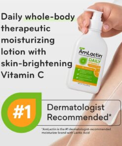 AmLactin - Daily Vitamin C Lotion with 7% Lactic Acid AHA - 225 gram