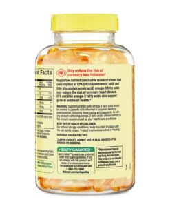 Spring Valley – Daily Maintenance Omega-3 from Fish Oil Dietary Supplement, 500 mg – 120 count